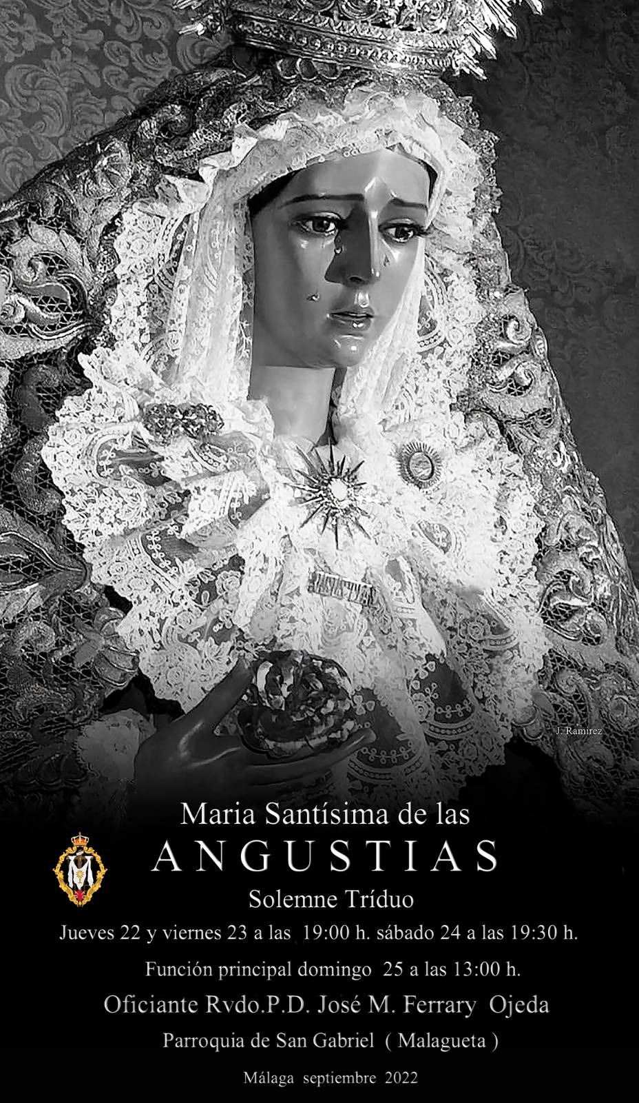 Triduo en honor a María Santísima de las Angustias